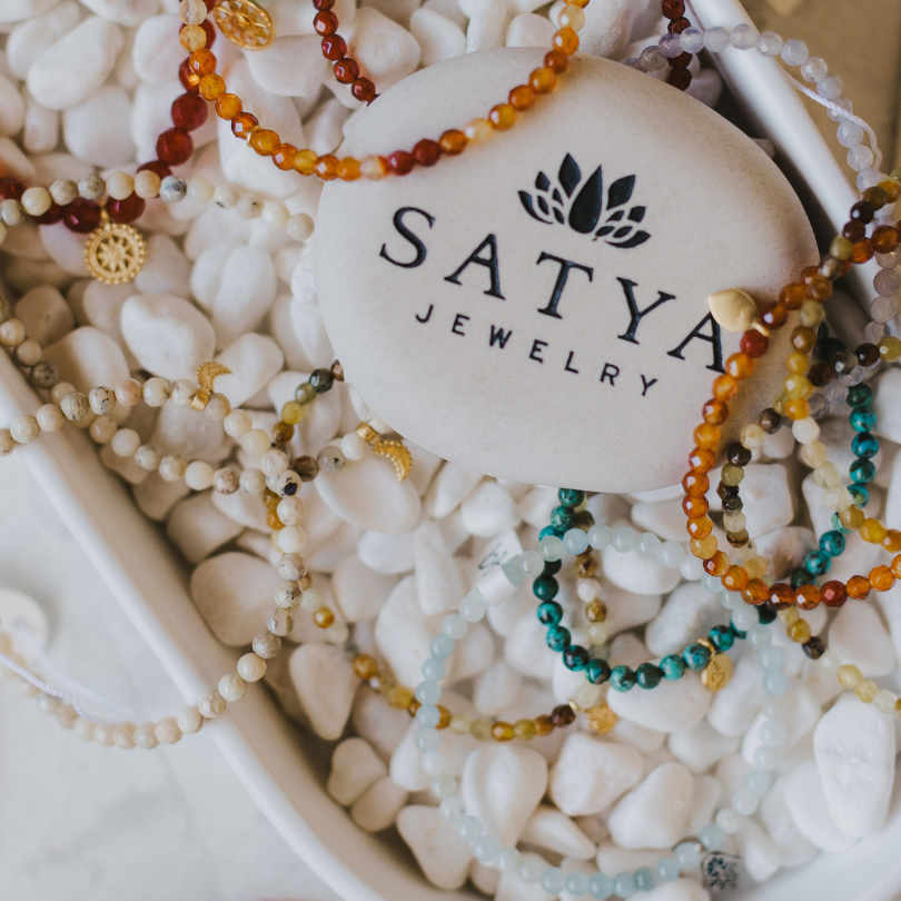 Satya jewelry at Roux Collective Boutique.